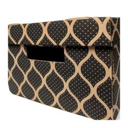 35x27x18cm Czarne Pudełko - Ziplock Box Kraft